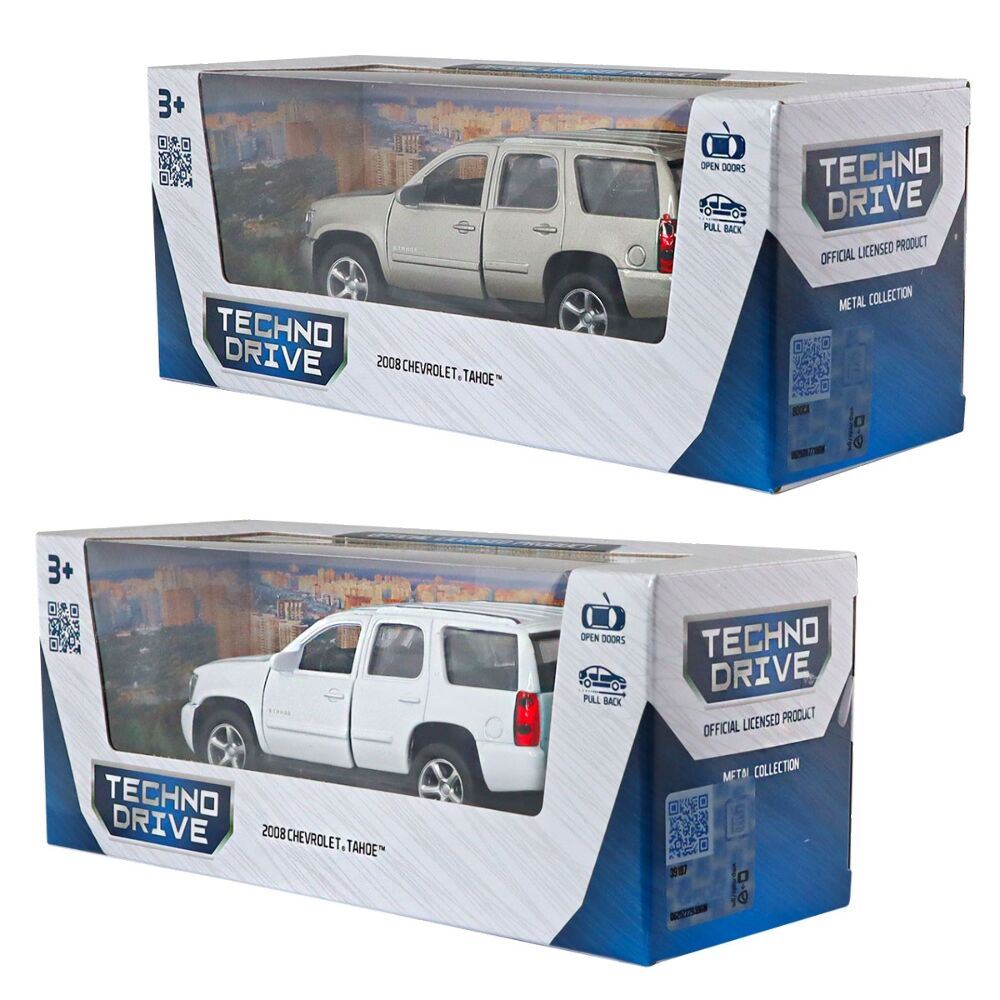 Модель автомобиля - Chevrolet Tahoe 2008 (белый, серый)