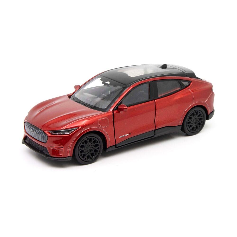 Модель автомобиля - Ford Mustang Mach-E GT 2023 (красный, серебристо-серый)