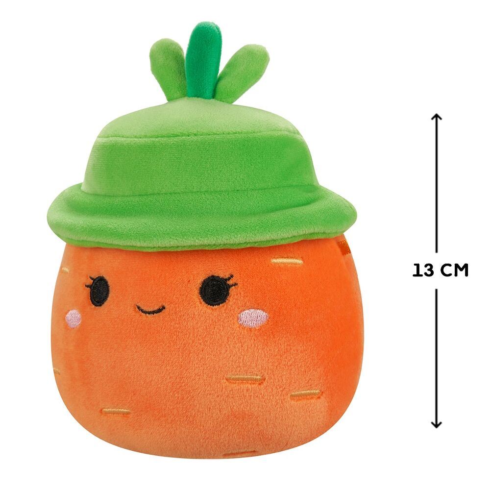 М'яка іграшка Squishmallows - Морквина Кароліна в капелюсі (13 cm)