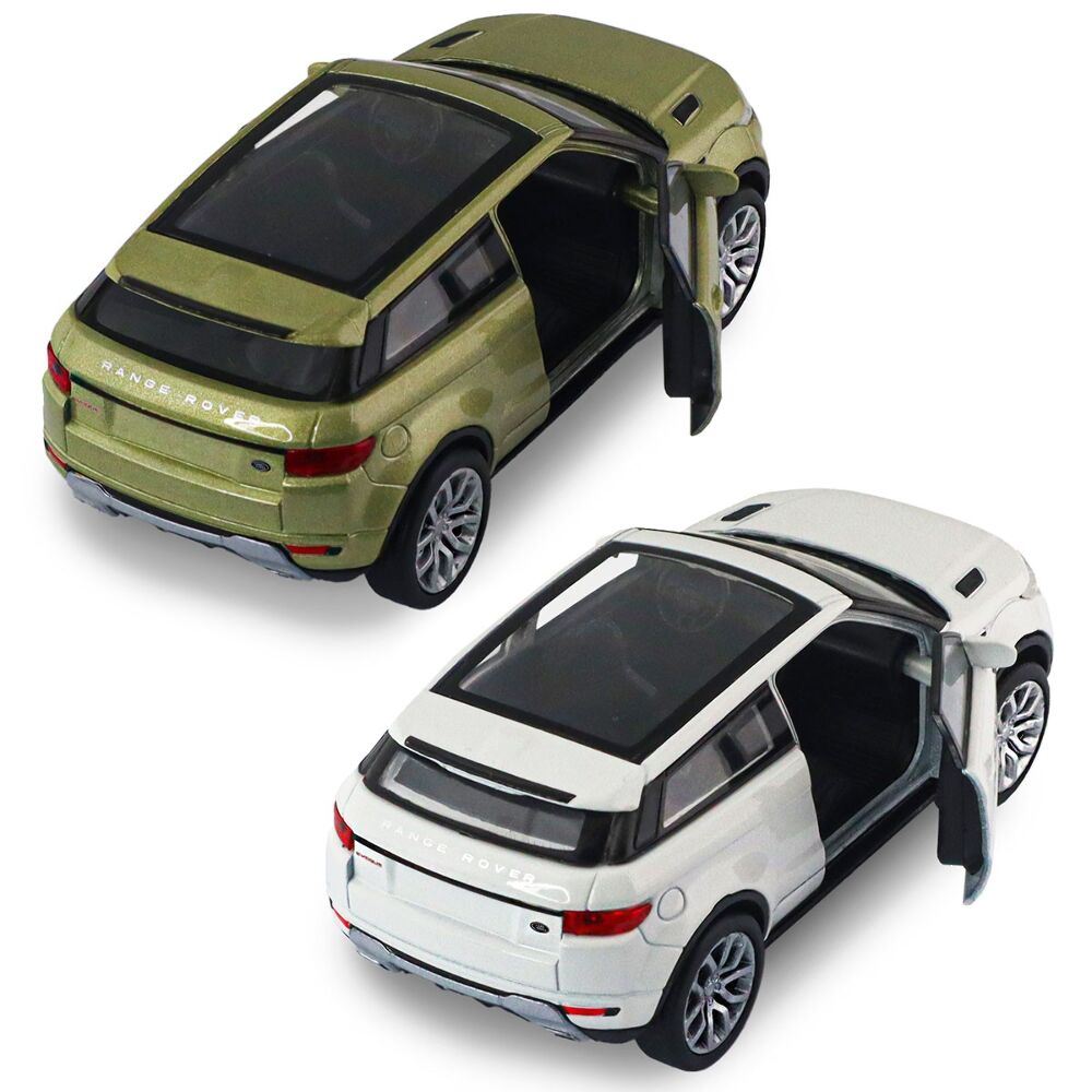Модель автомобиля - Land Rover Range Rover Evoque (белый, зеленый)