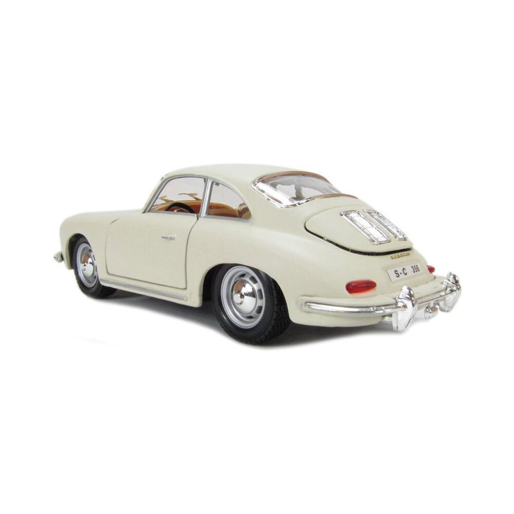 Модель автомобиля - Porsche 356B (1961) (ассорти слоновой кости, красный, 1:24)