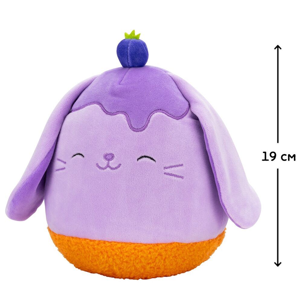 М'яка іграшка Squishmallows - Чорничний кролик (19 cm)
