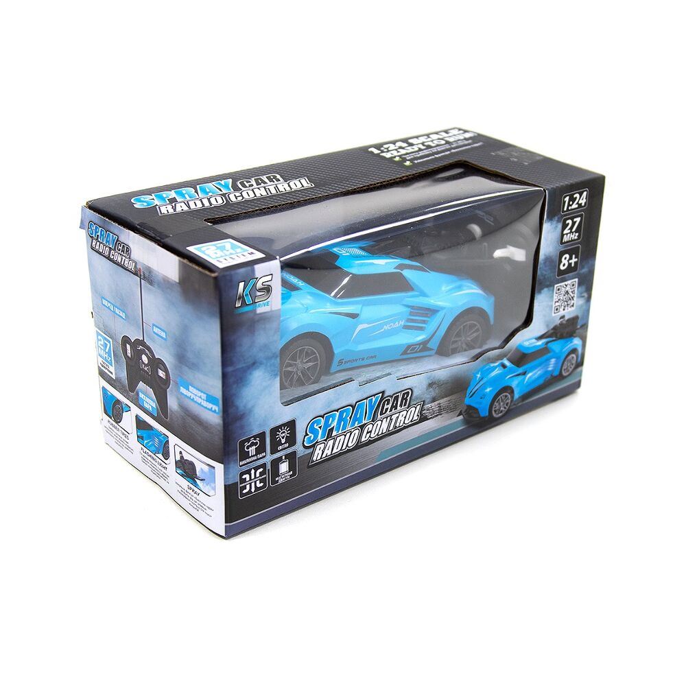 Автомобіль Spray Car на р/к – Sport (блакитний, 1:24, світло, функція туман)