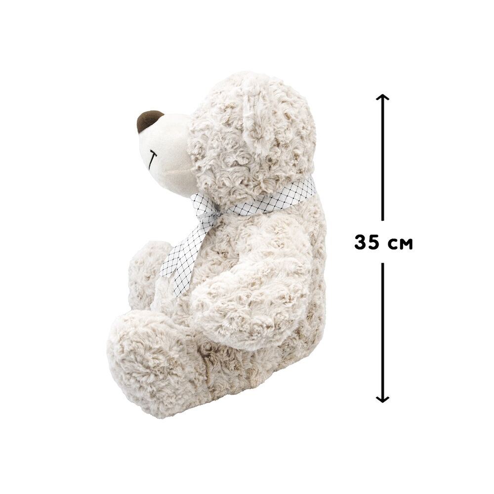 M'як. ігр. – Ведмідь (білий, з бантом, 35 cm)