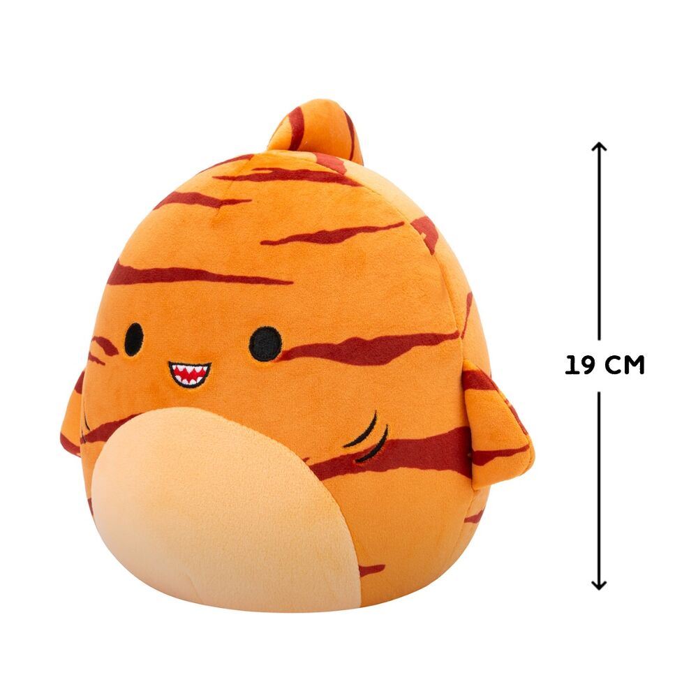 М'яка іграшка Squishmallows – Тигрова акула Джаггер (19 cm)