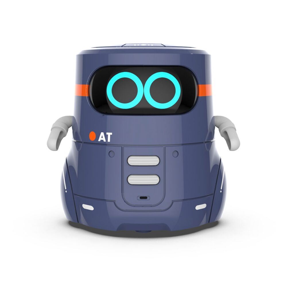 Розумний робот з сенсорним керуванням та навчальними картками - AT-ROBOT 2 (темно-фіолетовий)