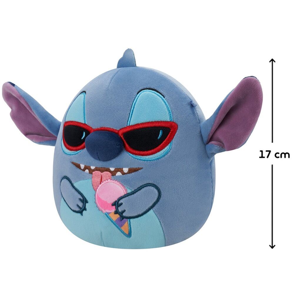 М'яка іграшка Squishmallows серії Disney - Стіч з морозивом (17 см)