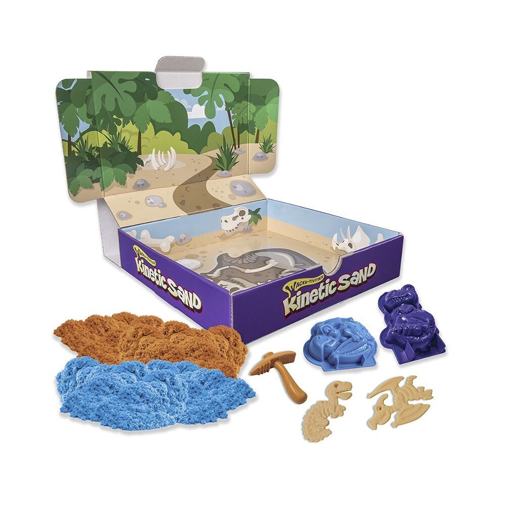 Пісок Для Дитячої Творчості - Kinetic Sand Dino (Блакитний, Коричневий)