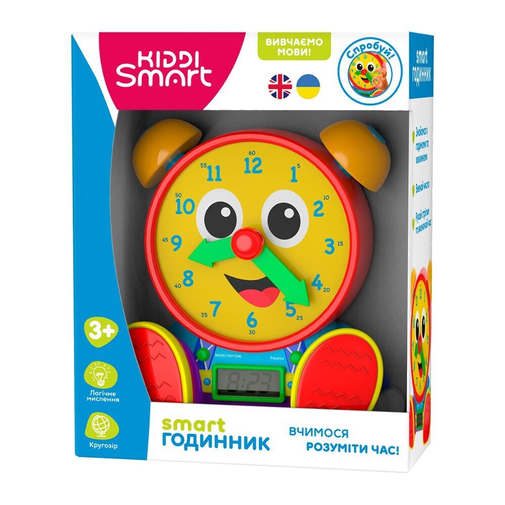 Інтерактивна двомовна іграшка, що навчає – Smart-годинник