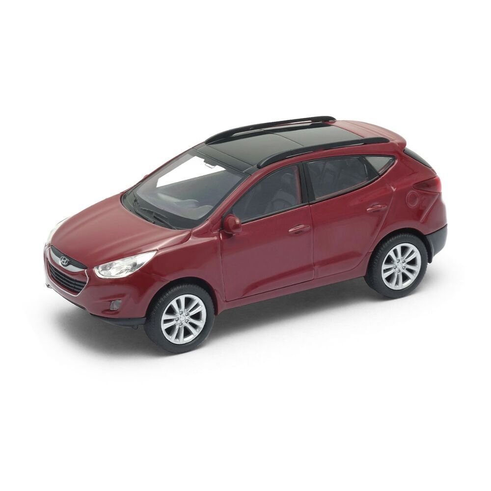 Модель автомобиля - Hyundai Tucson IX35 (серебристо-серый, красный металлик)