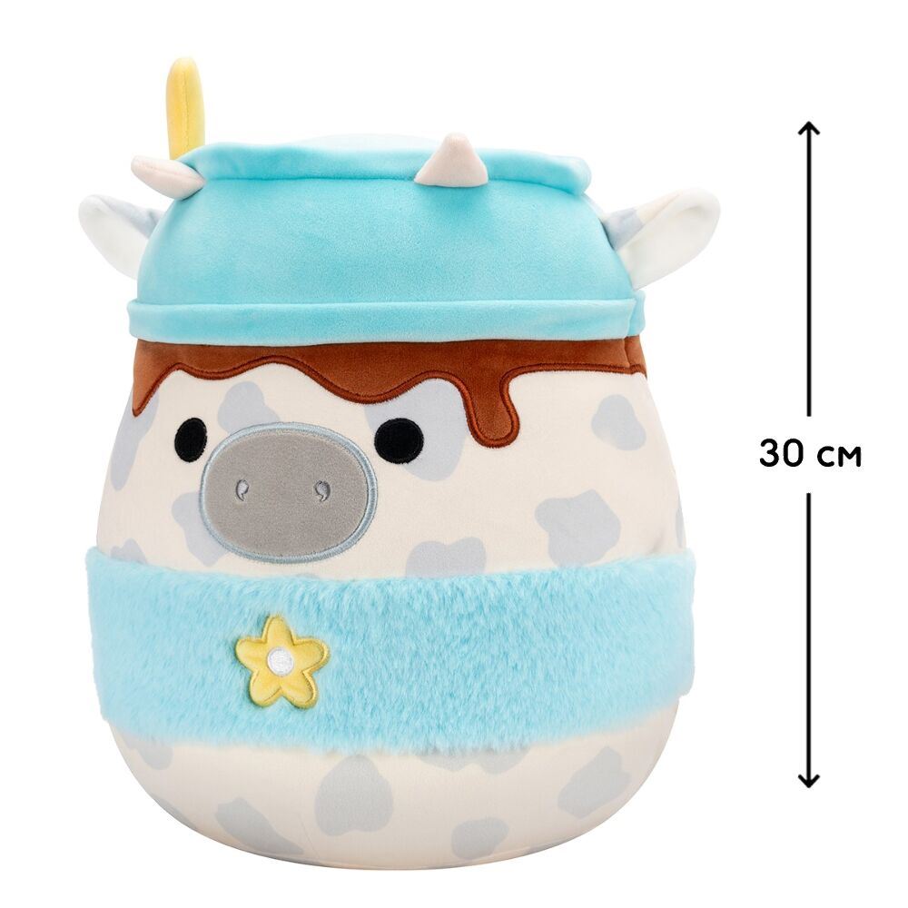 М'яка іграшка Squishmallows – Сіра корівка (30 cm)