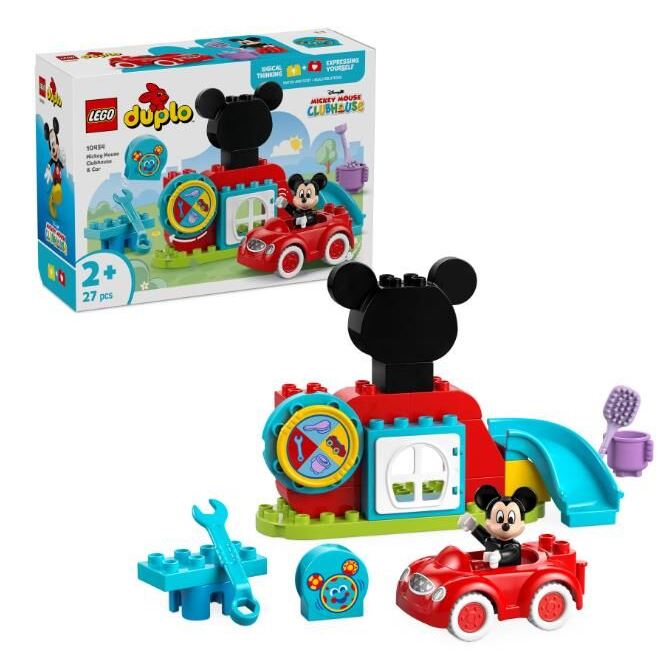 Конструктор LEGO DUPLO Disney Міккі Маус: Клубний будинок і автомобіль