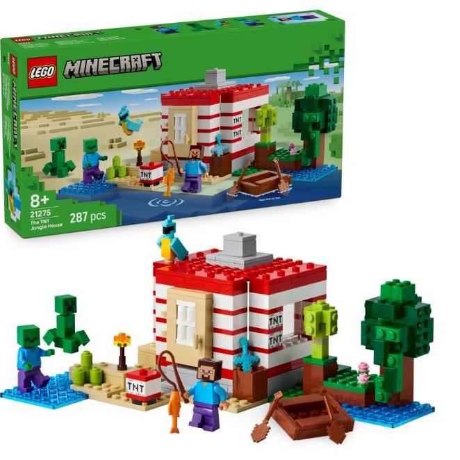 Конструктор LEGO Minecraft Будинок з вибухівки в джунглях