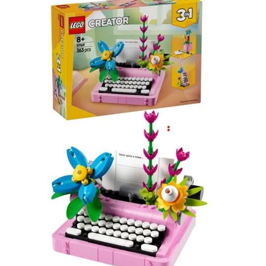 Конструктор LEGO Creator Друкарська машинка з квітами