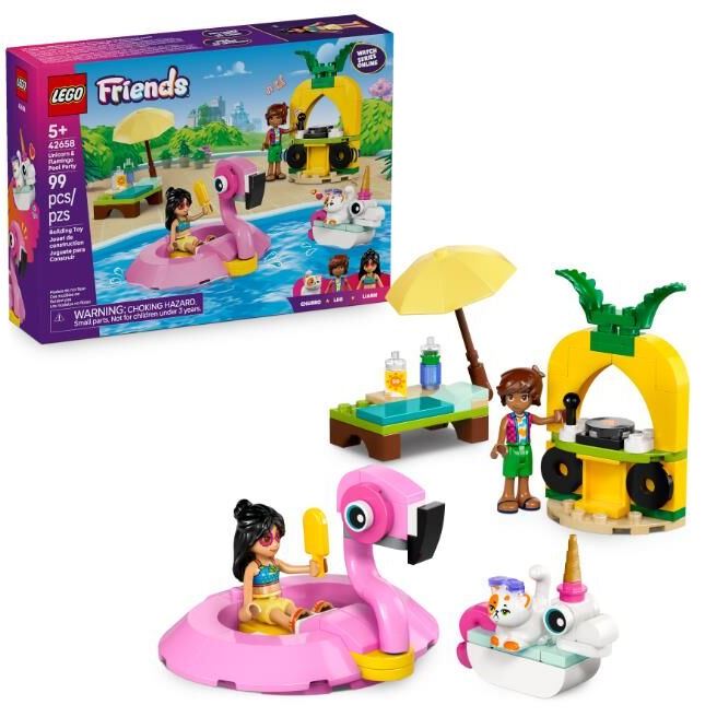 Конструктор LEGO Friends Вечірка єдинорога та фламінго біля басейну
