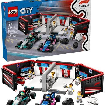Конструктор LEGO City Гараж F1 та автомобілі Mercedes-AMG і Alpine