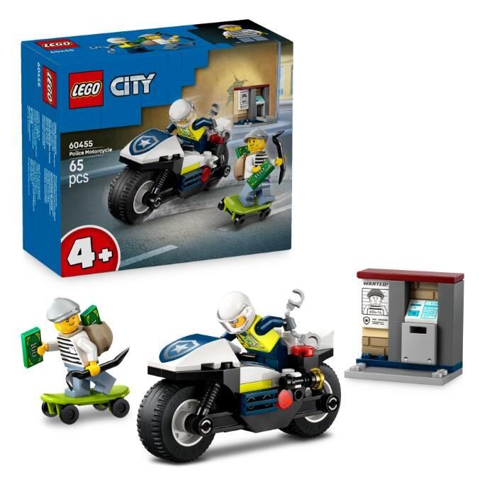 Конструктор LEGO City Переслідування на поліцейському мотоциклі