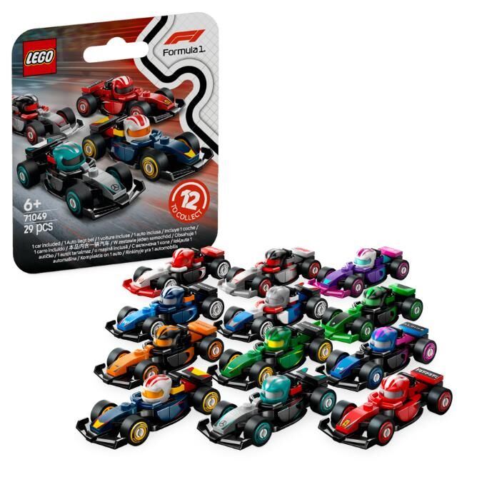 Конструктор LEGO Minifigures Колекційні автомобілі для перегонів F1