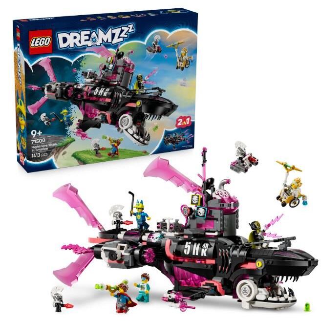 Конструктор LEGO Dreamzzz Страхітливий підводний човен «Акула»