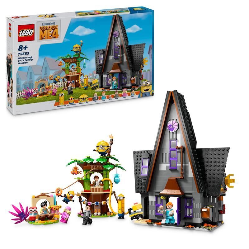 Конструктор LEGO Despicable Me 4 Родинний маєток Ґру й посіпак