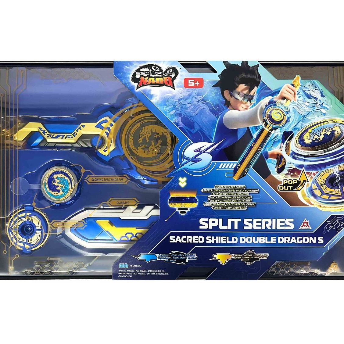 Infinity Nado Дзиґа VI серія Split Series Sacred Shield Double Dragon S Священний Щит Подвійний Дракон C