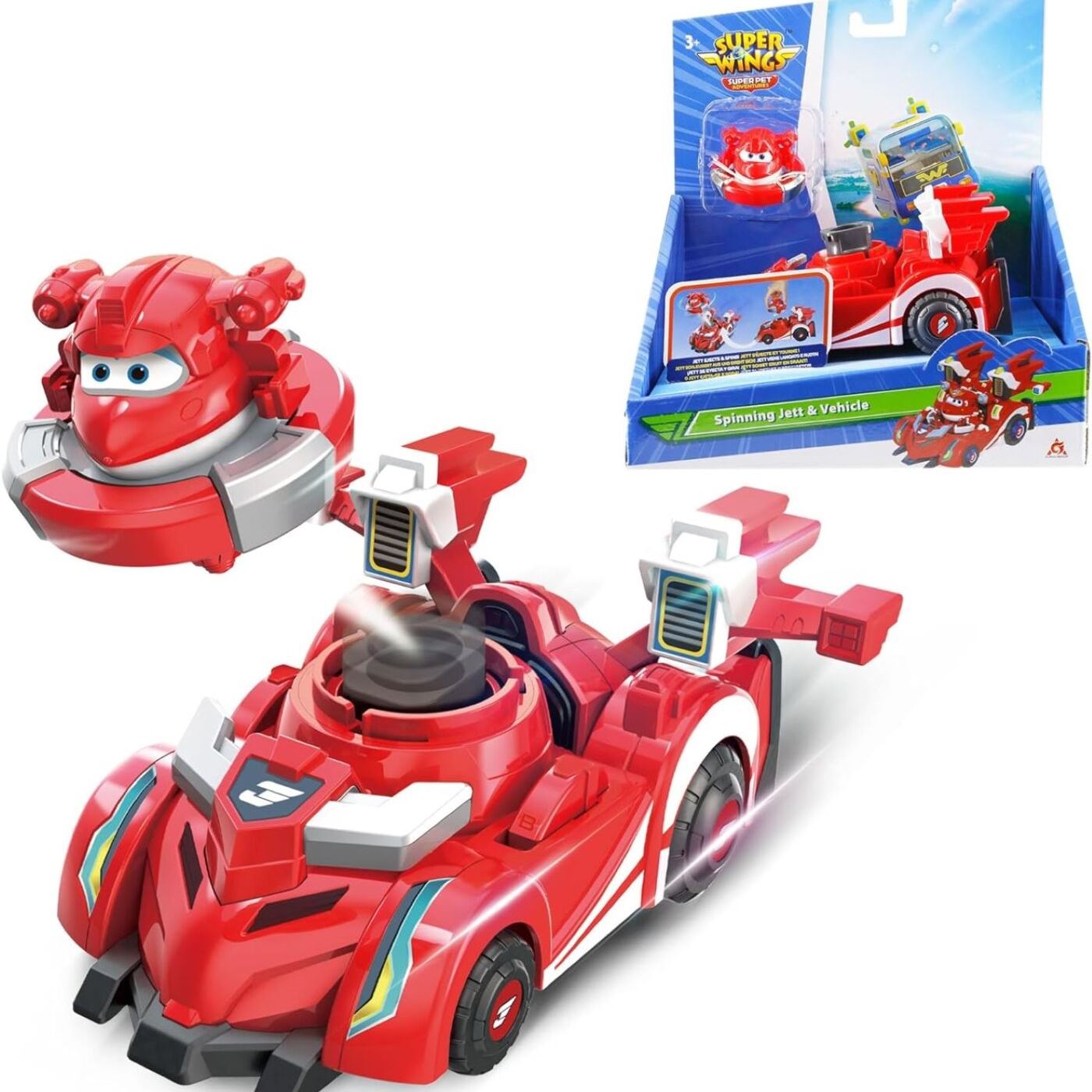 Super Wings Ігровий набір Spinning Vehicle Джетт (Jett)