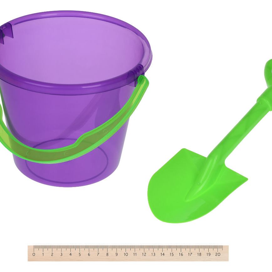 Same Toy Набір для гри з піском - Фіолетове відерце (8 шт.)