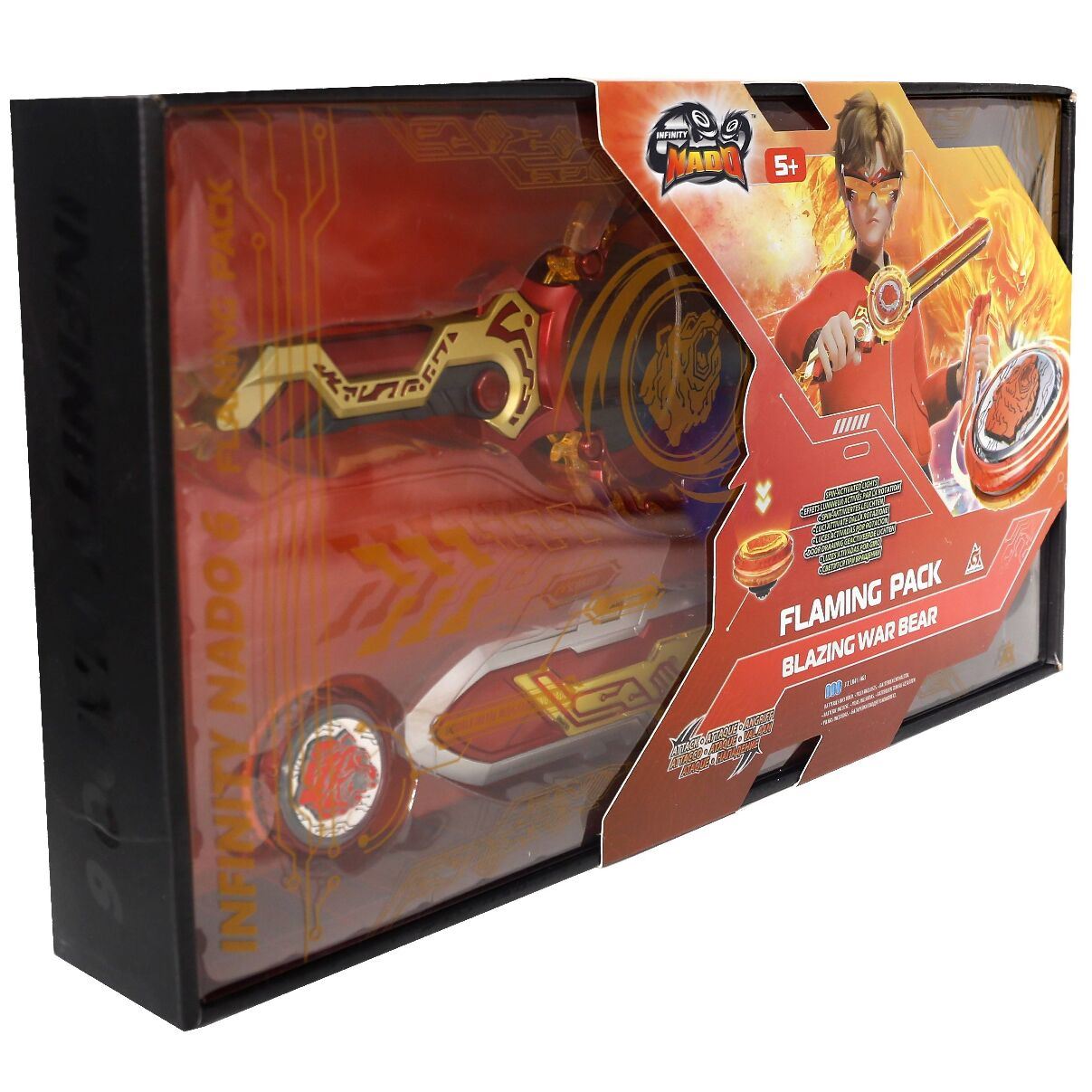 Infinity Nado Дзиґа VI Flaming Pack Палаючий Бойовий Ведмідь (Blazing War Bear)