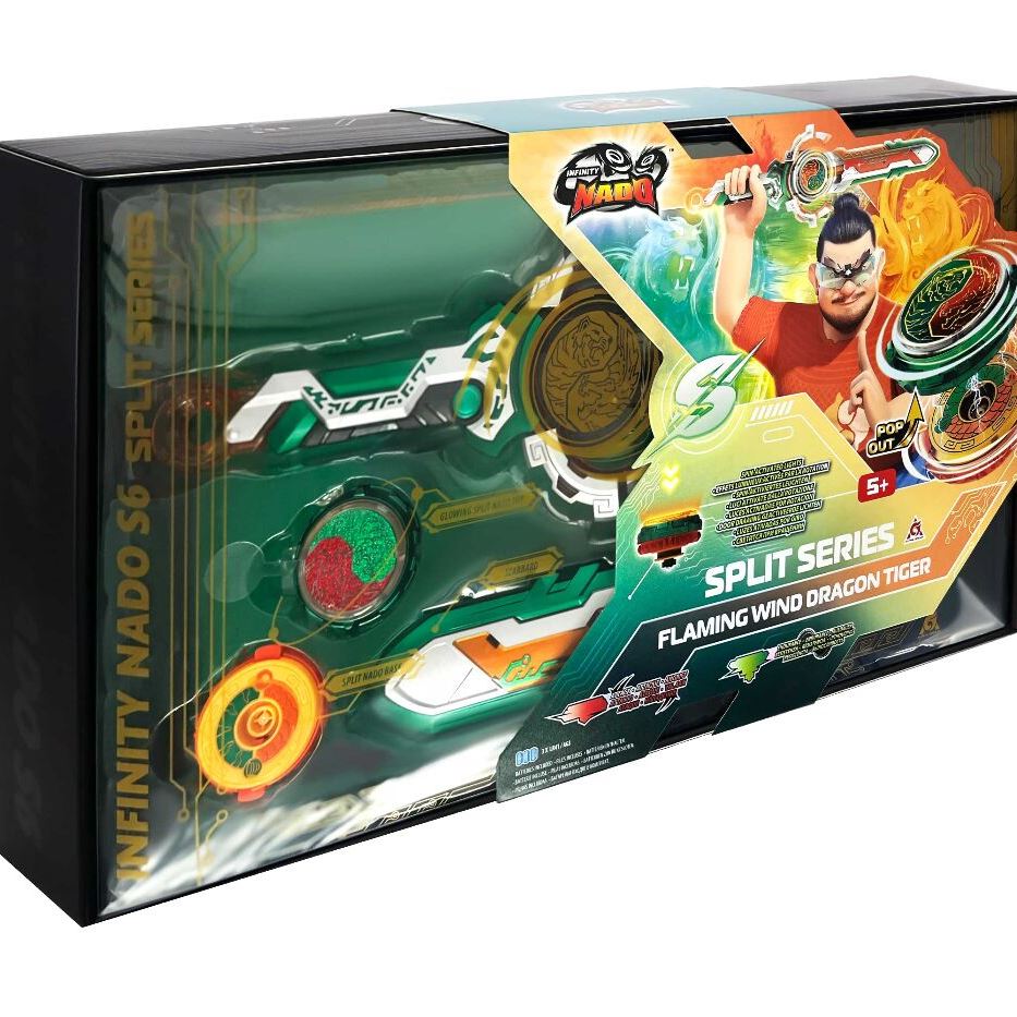 Infinity Nado Дзиґа VI серія Split Series Flaming Wind Dragon Tiger Палаючий Вітер Дракон Тигр