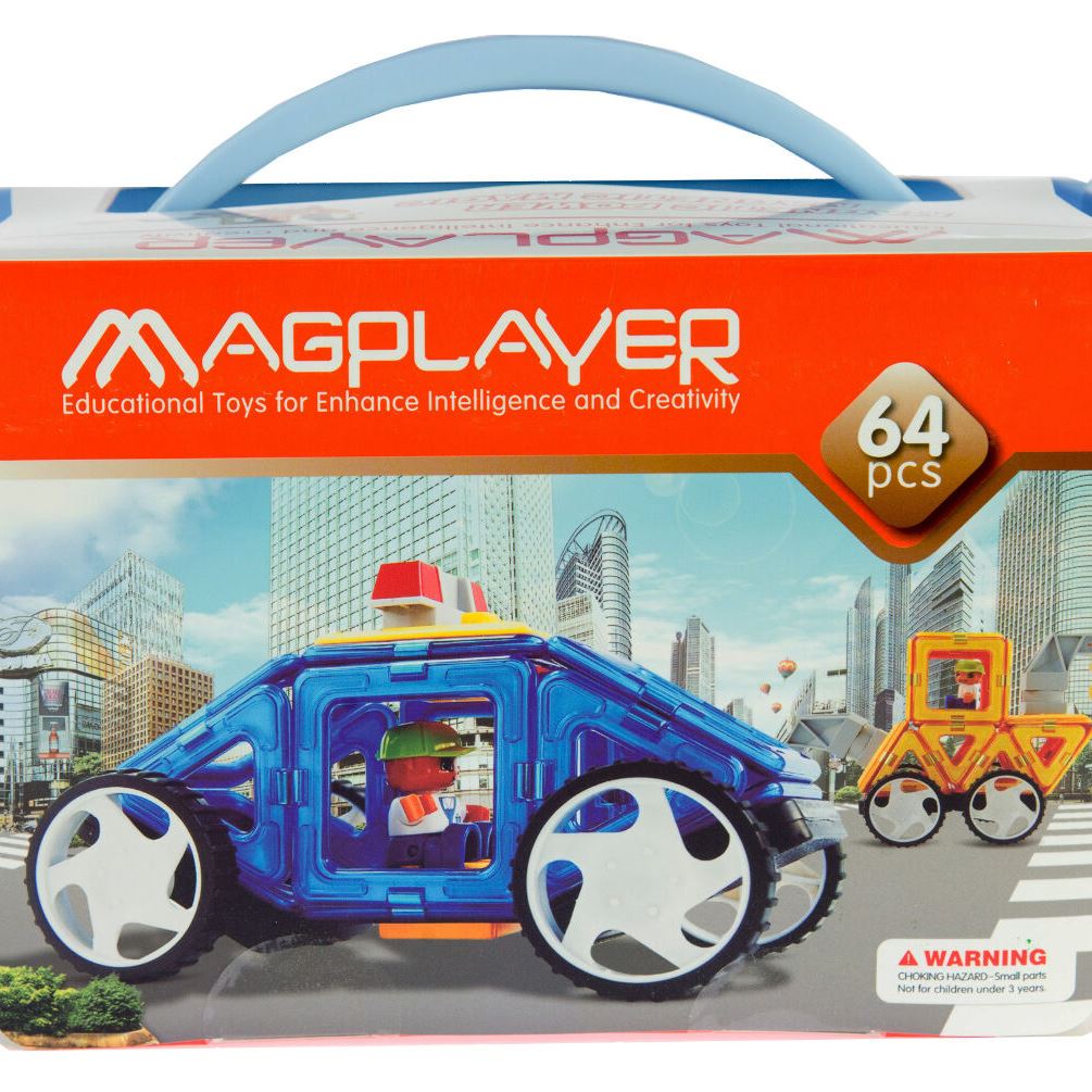 MagPlayer Конструктор магнітний 64 од. (MPT-64)