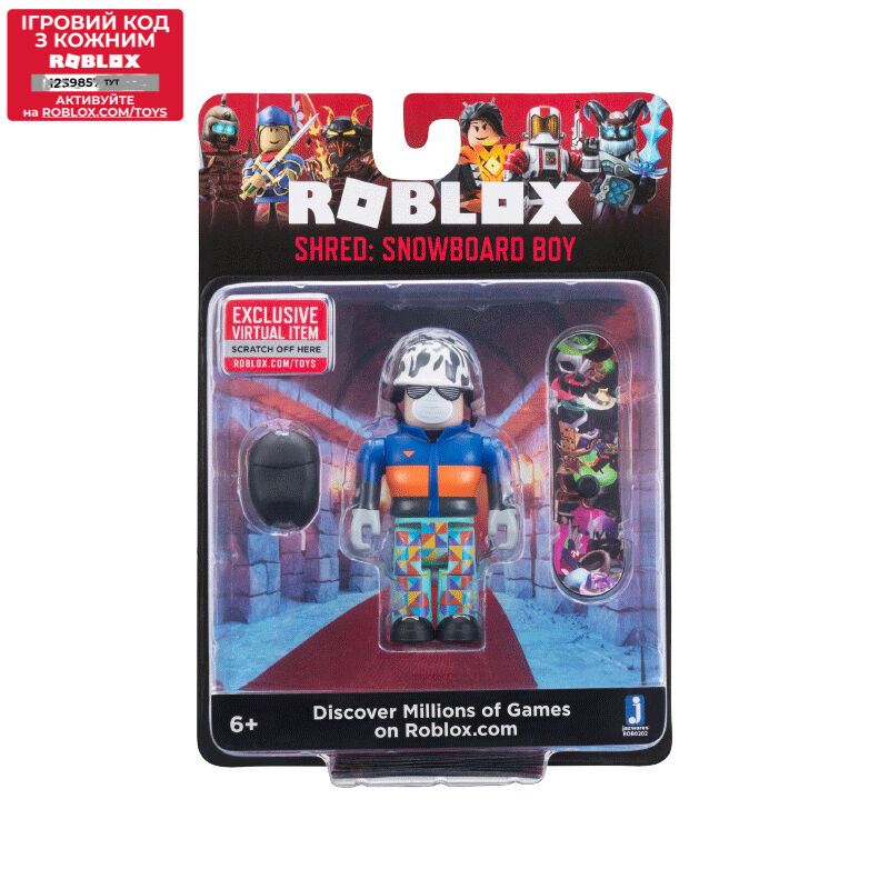 Roblox Ігрова колекційна фігурка Core Figures Shred: Snowboard Boy W6
