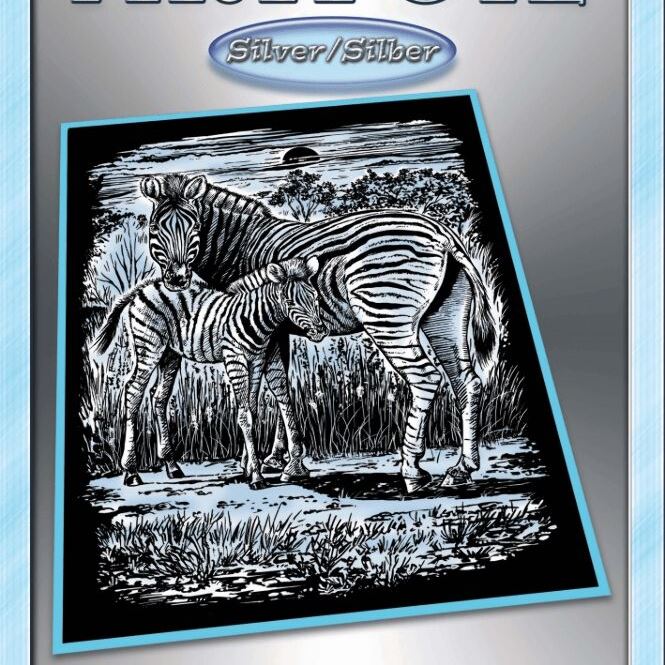 Sequin Art Набір для творчості ARTFOIL SILVER Zebra and Foal