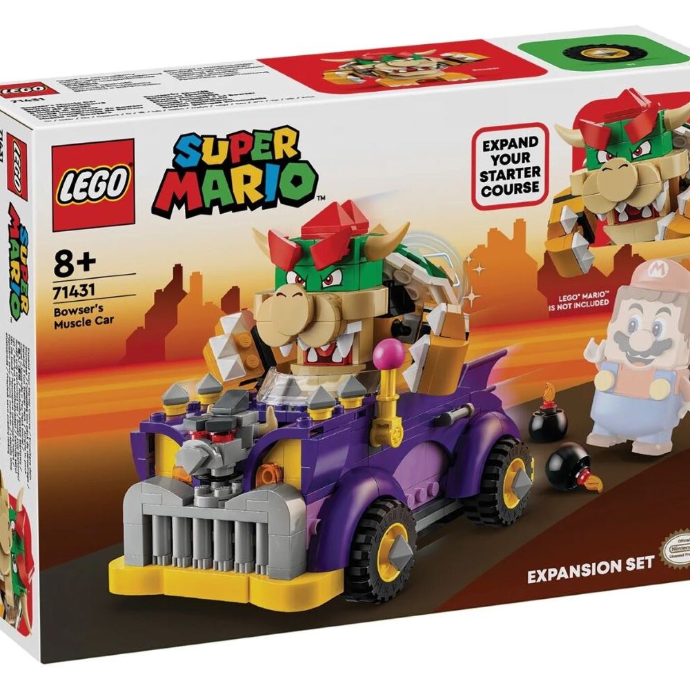 LEGO Конструктор Super Mario Маслкар Bowser. Додатковий набір
