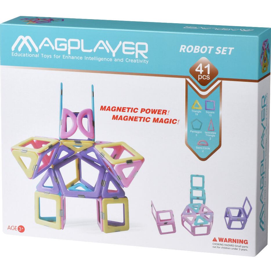 MagPlayer Конструктор магнітний набір 41 ел. (MPH2-41)