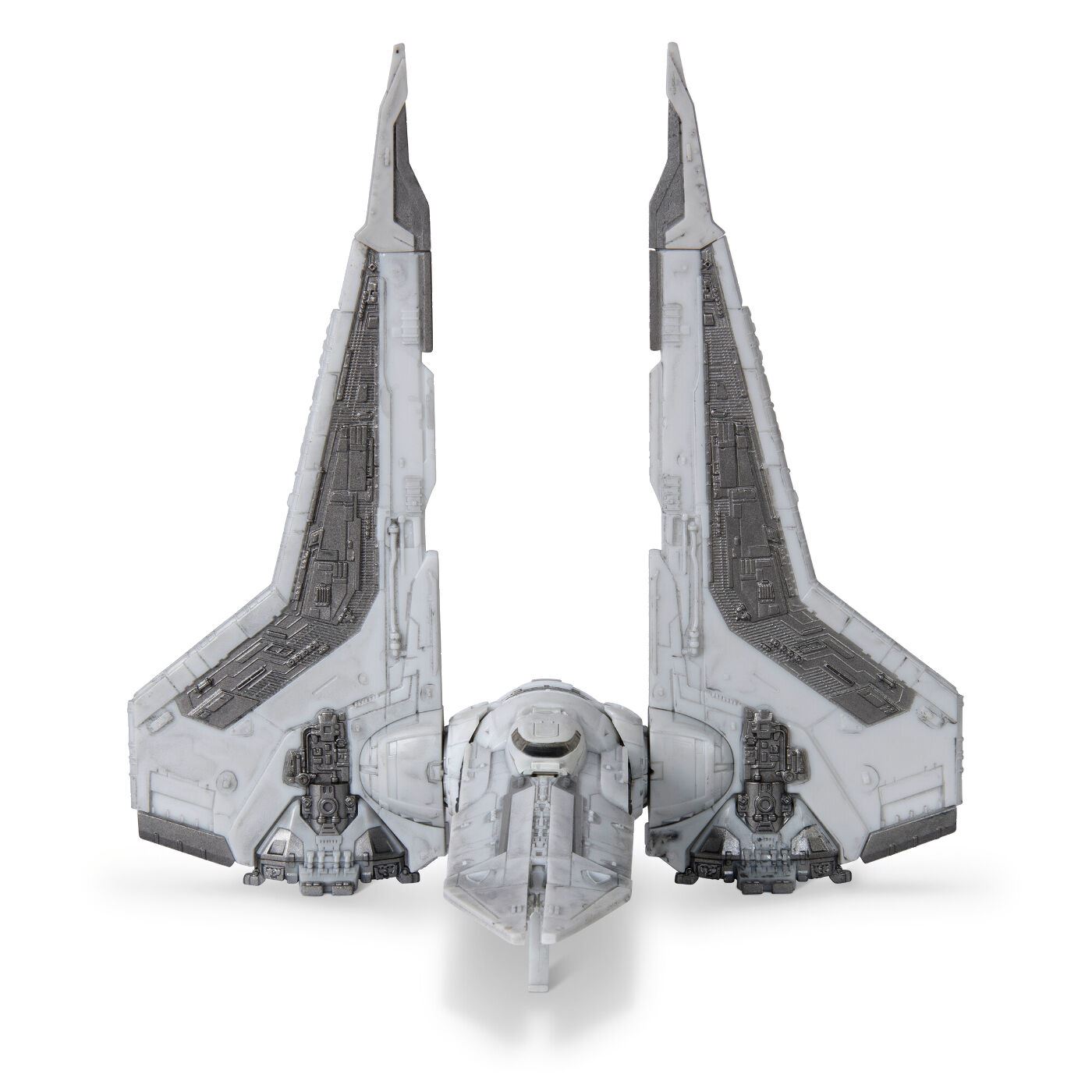 Star Wars Ігрова колекційна фігурка Medium Vehicle Транспорт та фігурка Kom'rk-Class Mandalorian Starfighter 12.5см