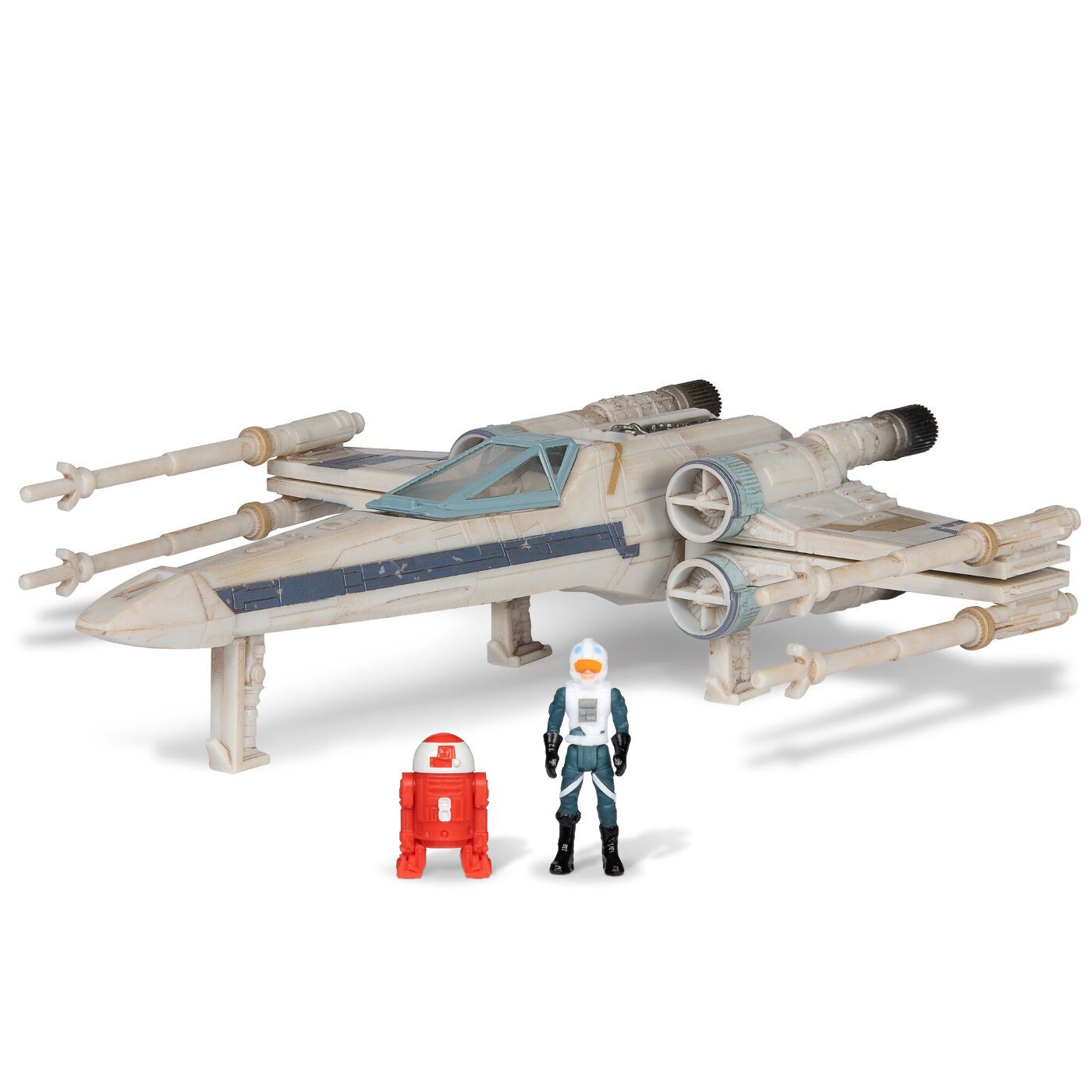 Star Wars Ігрова колекційна фігурка Medium Vehicle Транспорт та фігурка X-Wing (Blue 1) + Antoc Merric & R2-R9 12.5см