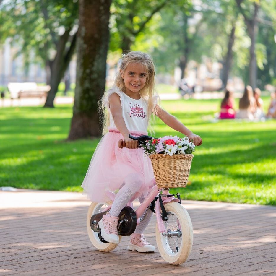 Miqilong Дитячий велосипед RM 16" рожевий