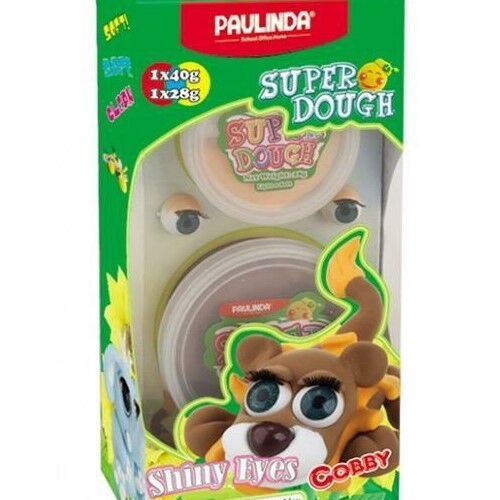 PAULINDA Маса для ліплення Super Dough Shiny Eyes Лев Cobby глянцеві очі