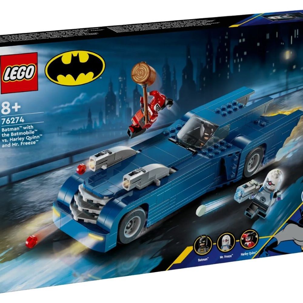 LEGO Конструктор Batman Бетмен на бетмобілі проти Харлі Квін і Містера Фріза