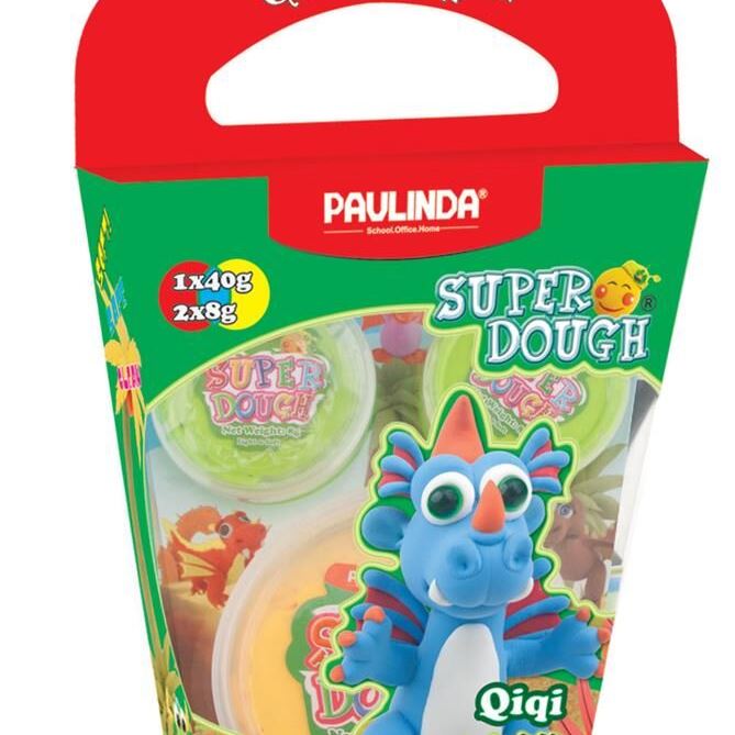 PAULINDA Маса для ліплення Super Dough Cool Dragon Дракон (блакитний)
