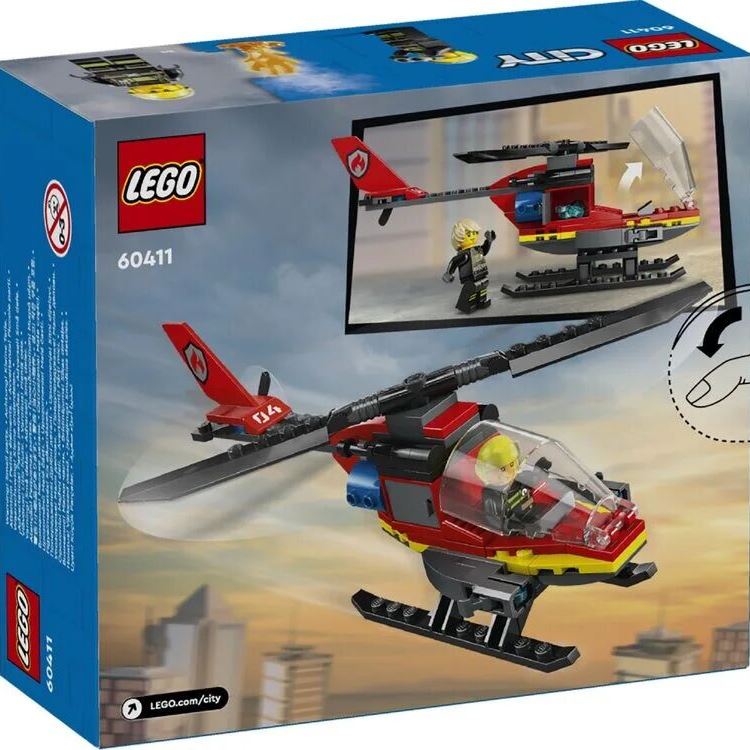 LEGO Конструктор City Пожежний рятувальний гелікоптер