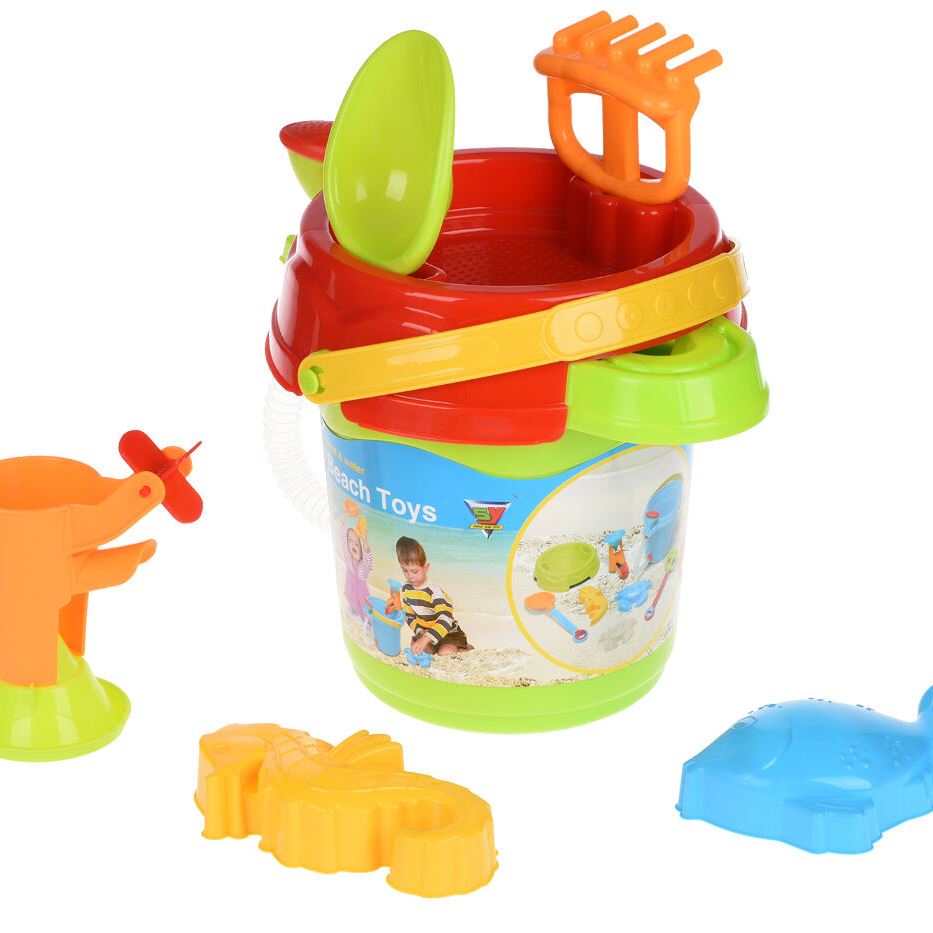 Same Toy Набір для гри з піском Відерце зелене (6 од.)