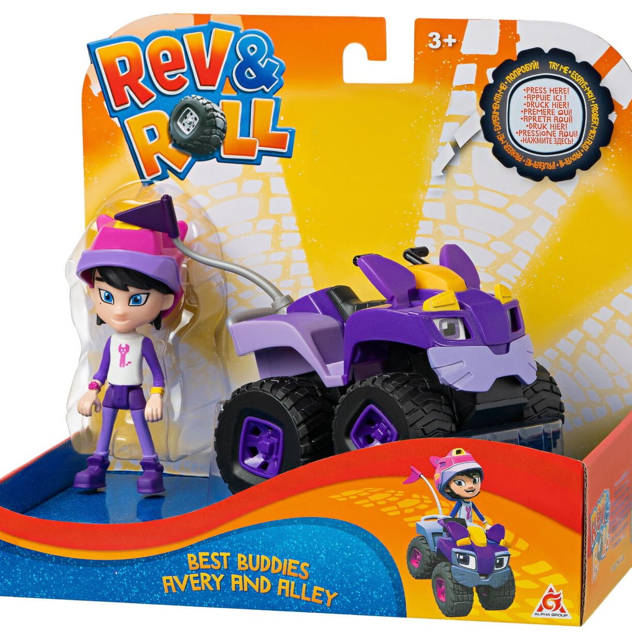 Rev&Roll Ігровий набір Рев та Рамбл Best Buddies Ейвері та Еллі
