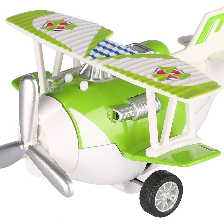 Same Toy Літак металевий інерційний Aircraft світло, музика, зелений