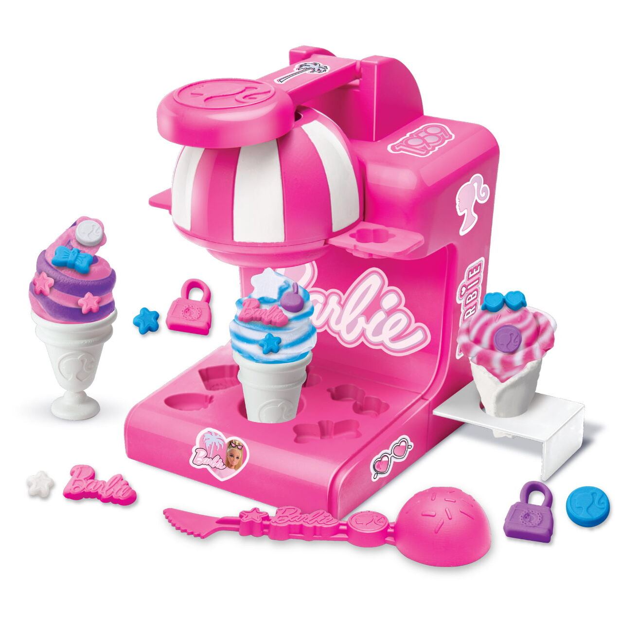 Cra-Z-Art Тісто для ліплення Barbie Магазин морозива з формами, набір 10од