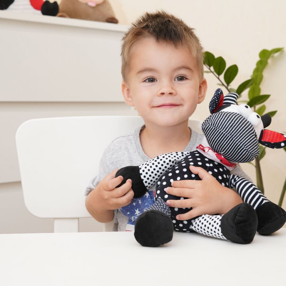 Same Toy Корова/Бик (чорно-білий) 24см