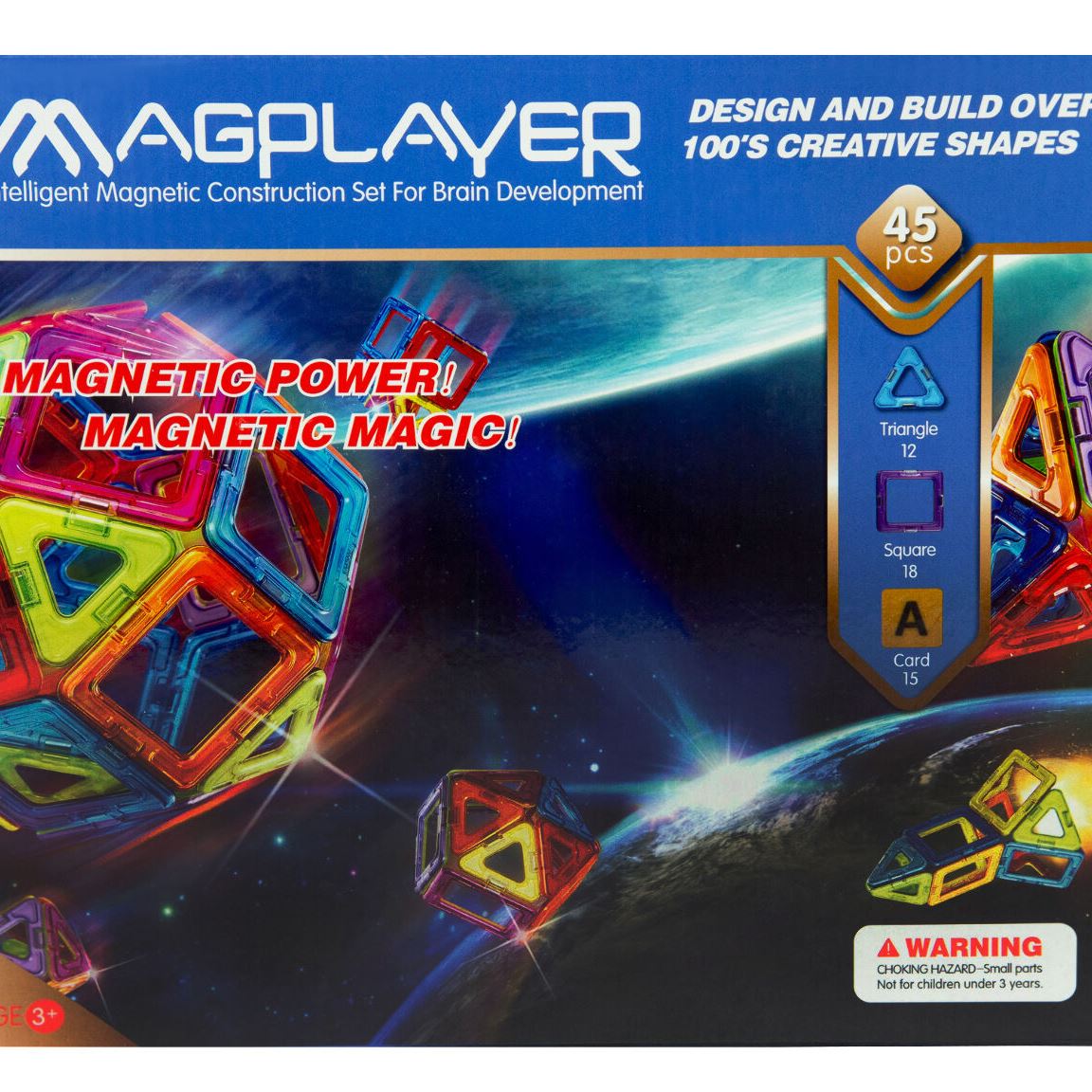 MagPlayer Конструктор магнітний 45 од. (MPA-45)