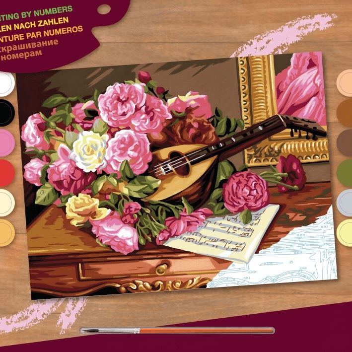 Sequin Art Набір для творчості PAINTING BY NUMBERS SENIOR Романтичний букет