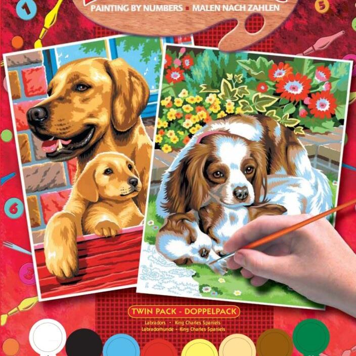 Sequin Art Набір для творчості PAINTING BY NUMBERS JUNIOR-PAIRS Собаки