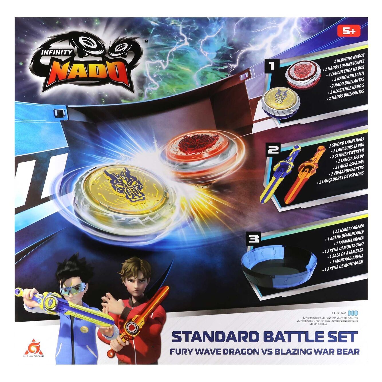 Infinity Nado Набір VI Battle Set Fury Wave Dragon vs Blazing War Bear